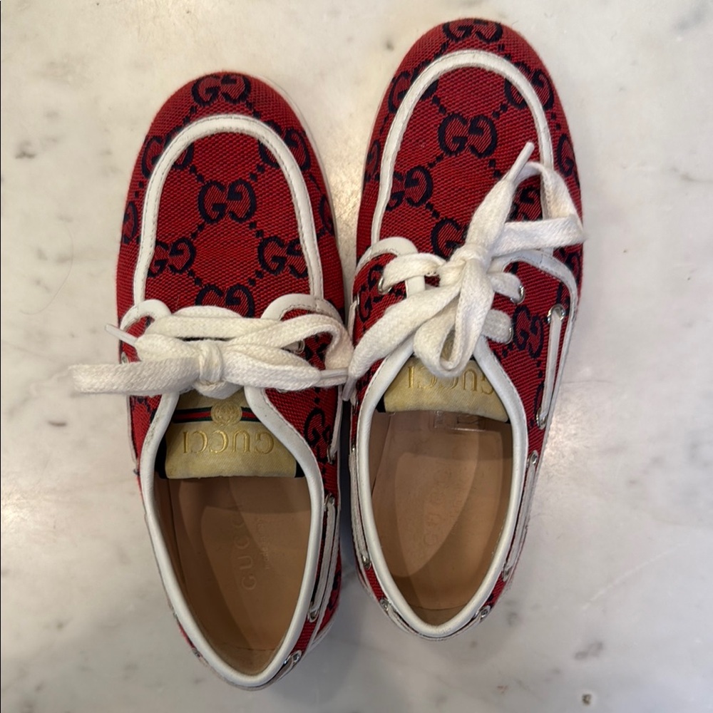 Gucci Kids Red Sneakers
